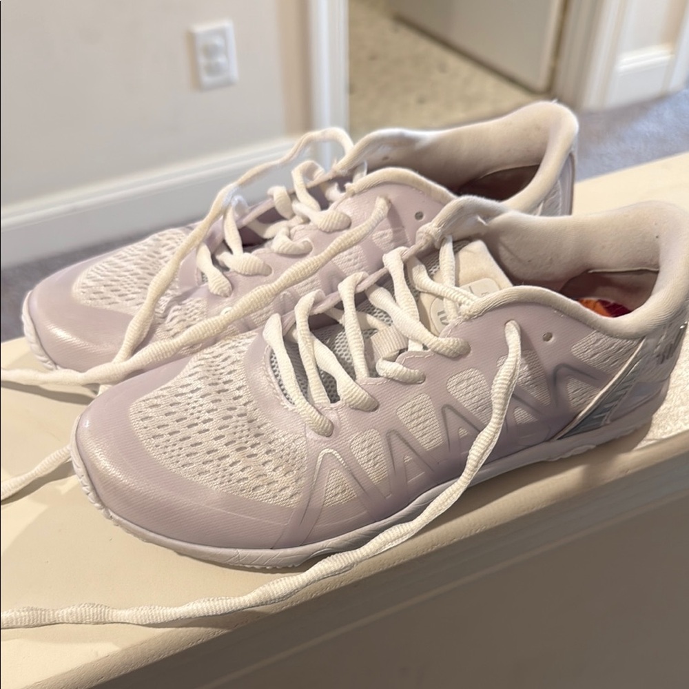 Varsity White Athletic Cheer Shoes- Breathable Mesh Design